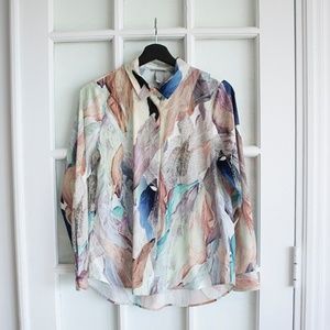 Blusa, top, long sleeve, pattern